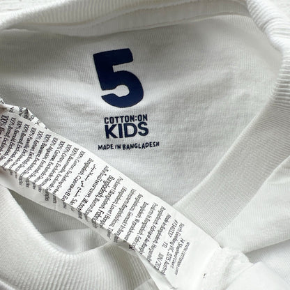 Cotton On Kids White "A Brighter Everyday" Graphic Short Sleeve T-Shirt 5