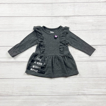 Disney Minnie Mouse Baby Girl Dress Ruffle Pocket “Love Always” 9-12 Months