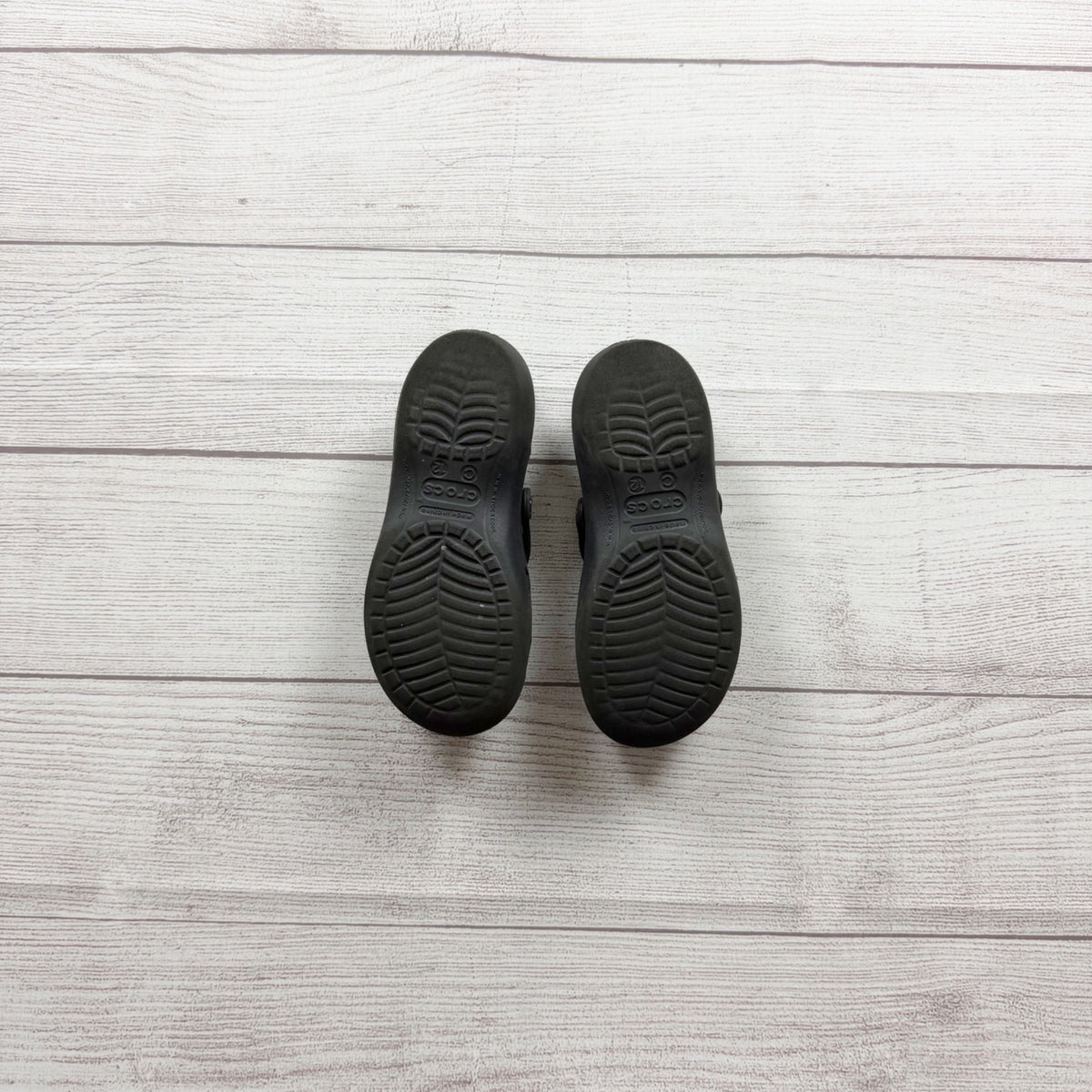 Crocs Kids Black Sandal Shoes Lightweight Strap Slip On Little Kids 12