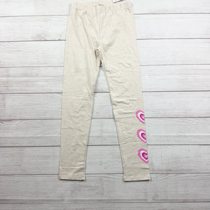Gap Kids Cotton Blend Leggings Girls Elastic Waist Heart Print Graphic NWT M 8