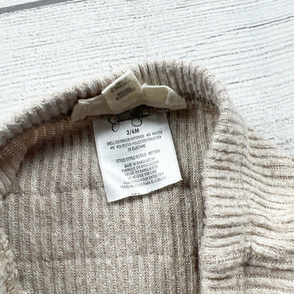 Jessica Simpson Baby Girl Ruffle Butt Ribbed Leggings Beige Taupe 3-6 Months