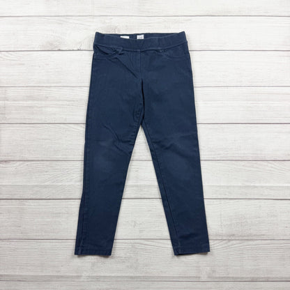 Gap Girls Dark Denim Jeggings Navy Blue Stretch Pull-On Pants 8