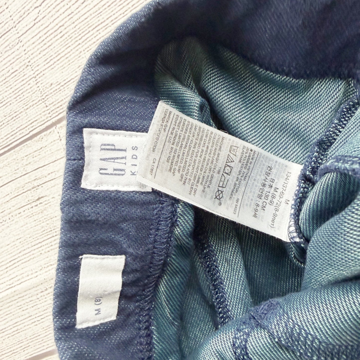 Gap Girls Dark Denim Jeggings Navy Blue Stretch Pull-On Pants 8