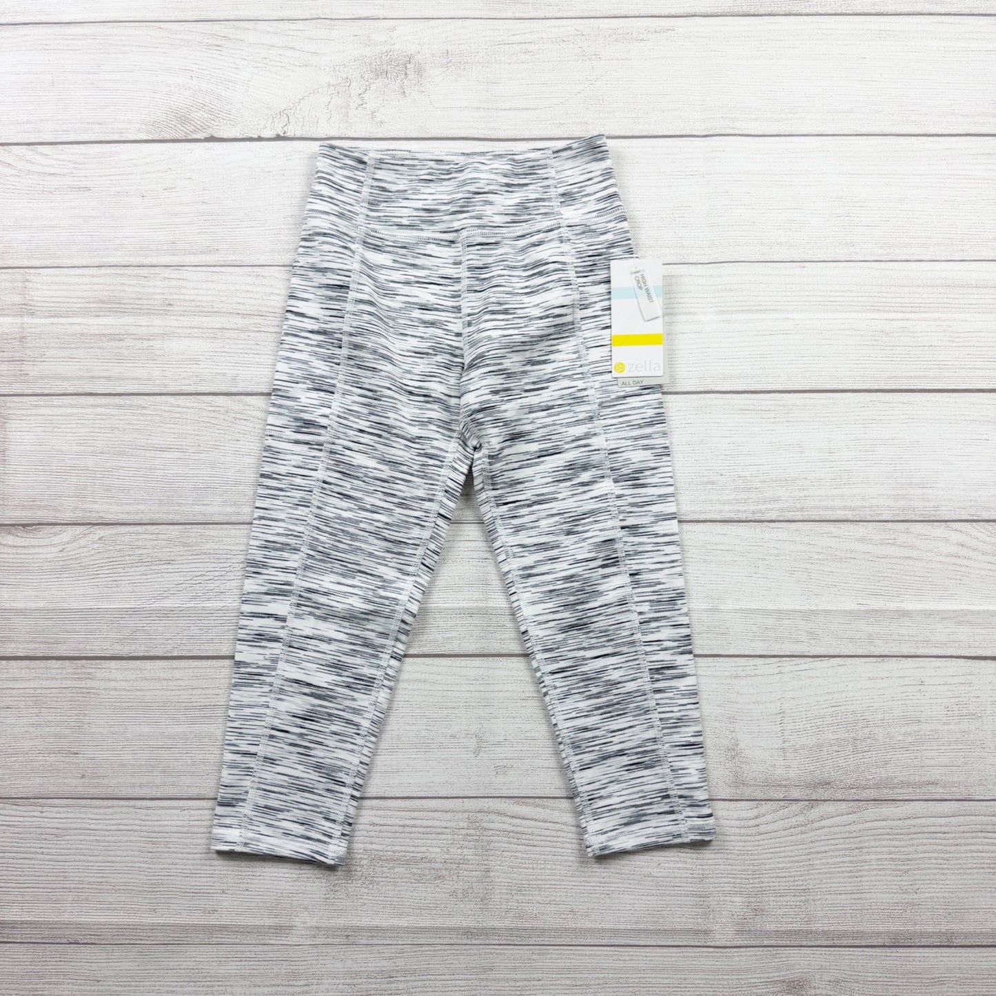 Zella Girls Leggings Gray Space Dye Athletic Yoga Pants M 8-10 NWT