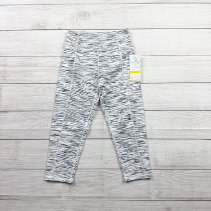 Zella Girls Leggings Gray Space Dye Athletic Yoga Pants M 8-10 NWT