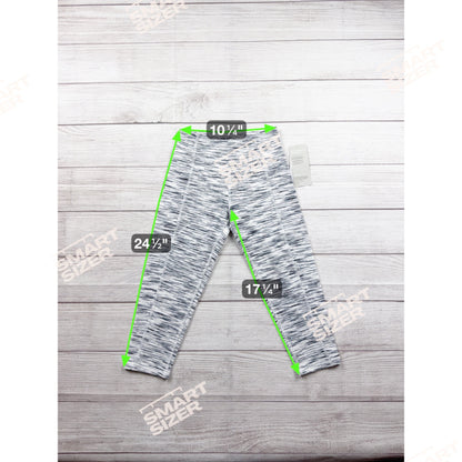 Zella Girls Leggings Gray Space Dye Athletic Yoga Pants M 8-10 NWT