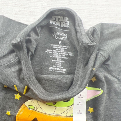 Star Wars Jumping Beans Girls Short Sleeve Halloween T-Shirt Pumpkin NWT 6