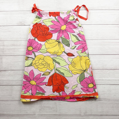 Hanna Andersson Girls Floral Pillowcase Sundress Bright Multicolor Dress 10
