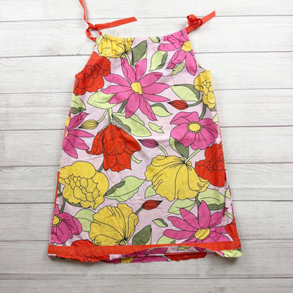Hanna Andersson Girls Floral Pillowcase Sundress Bright Multicolor Dress 10