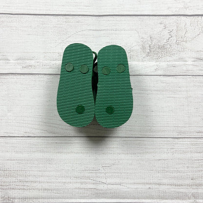 Cat & Jack Toddler Flip Flops Alligator Crocodile Print Sandals Summer 5-6