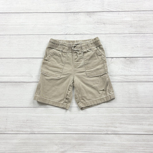Jumping Beans Khaki Boys Cargo Shorts Elastic Waist Drawstring 4