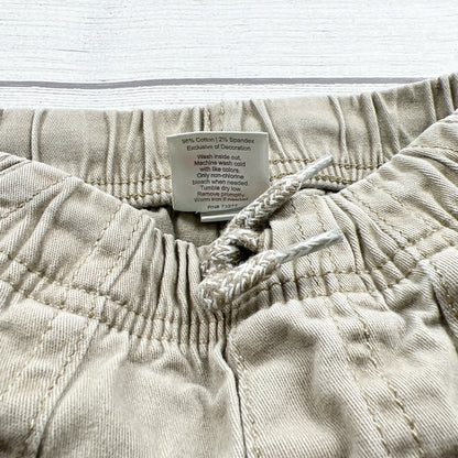 Jumping Beans Khaki Boys Cargo Shorts Elastic Waist Drawstring 4