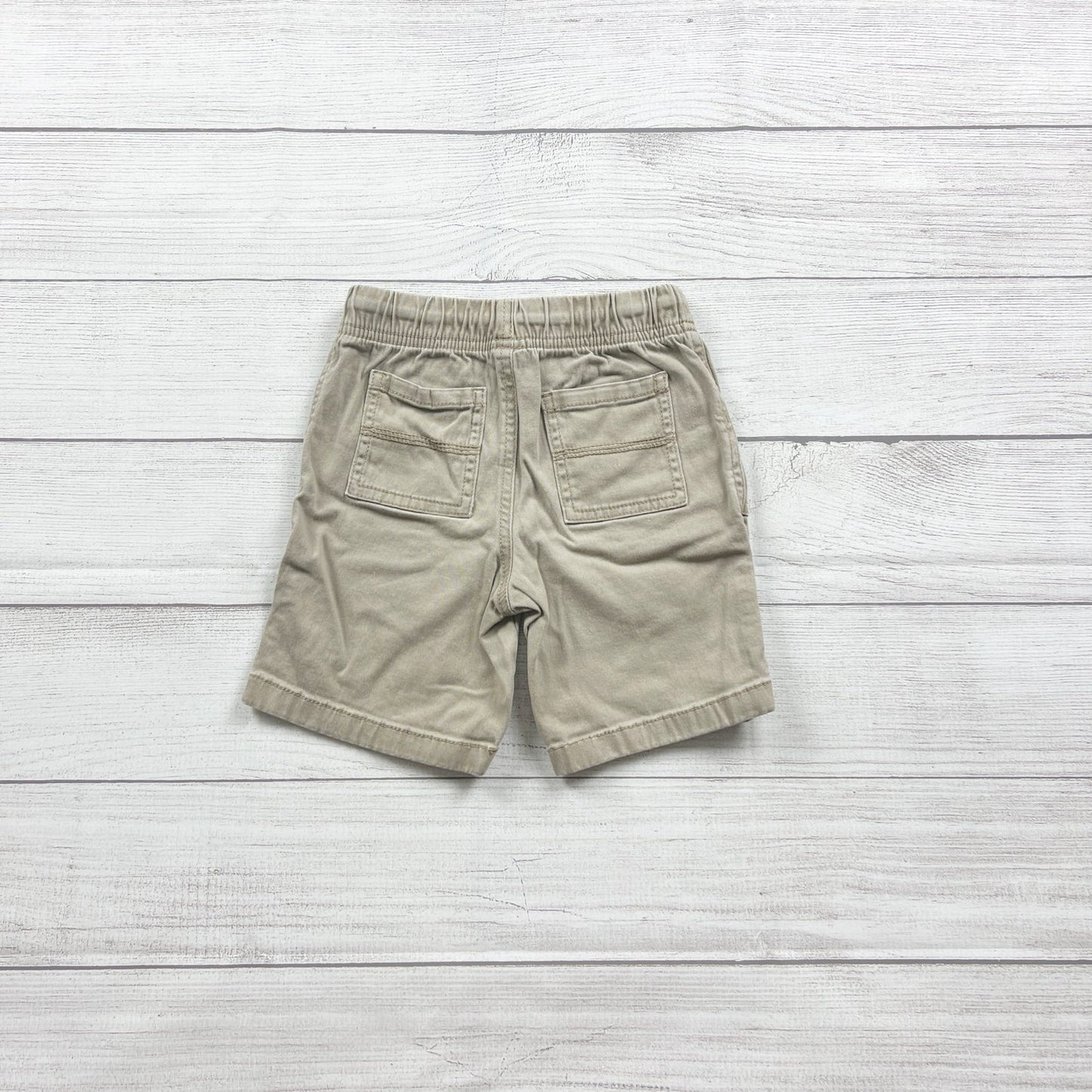Jumping Beans Khaki Boys Cargo Shorts Elastic Waist Drawstring 4