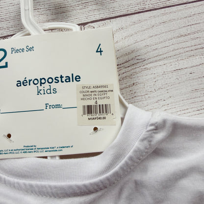 Aeropostale Kids Boys 2-Piece Outfit Set Cape Cod Graphic Tee + Shorts NWT 4