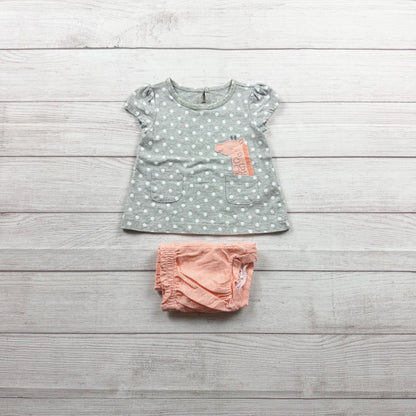 Carter’s Just One You Baby Girls Polka Dot Top Bloomers Outfit Set 12-18 Months