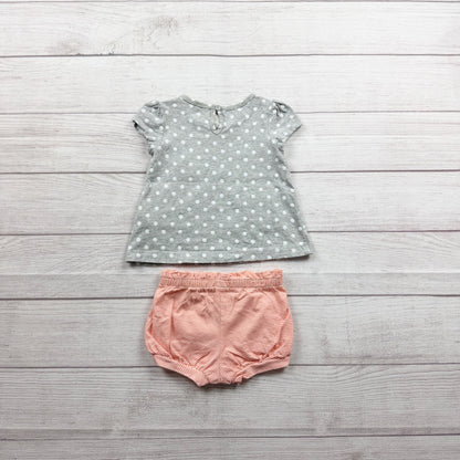 Carter’s Just One You Baby Girls Polka Dot Top Bloomers Outfit Set 12-18 Months