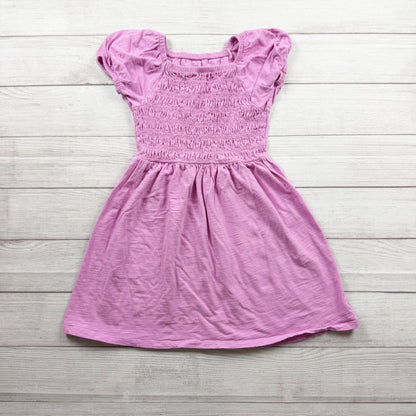 Gap Kids Purple Pink Puff Sleeve Shirred Dress Girls Lightweight Cotton L 10