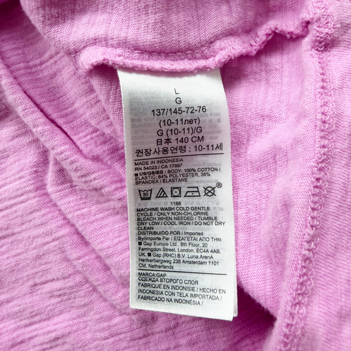 Gap Kids Purple Pink Puff Sleeve Shirred Dress Girls Lightweight Cotton L 10