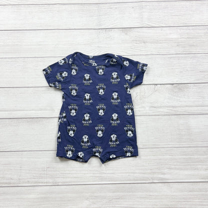 Disney Baby Mickey Mouse Romper “True Original” Print One Piece 18-24 Months