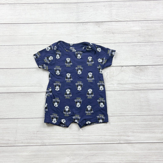 Disney Baby Mickey Mouse Romper “True Original” Print One Piece 18-24 Months