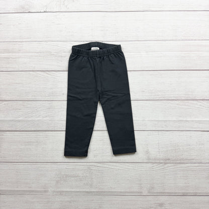 Hanna Andersson Girls Classic Black Elastic Waist Leggings 18-24 Months