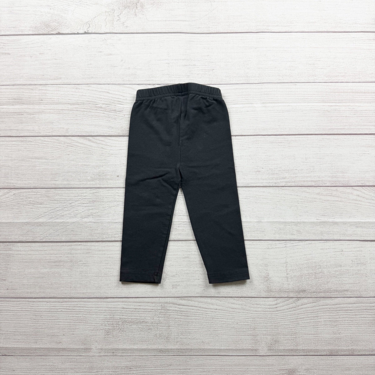 Hanna Andersson Girls Classic Black Elastic Waist Leggings 18-24 Months