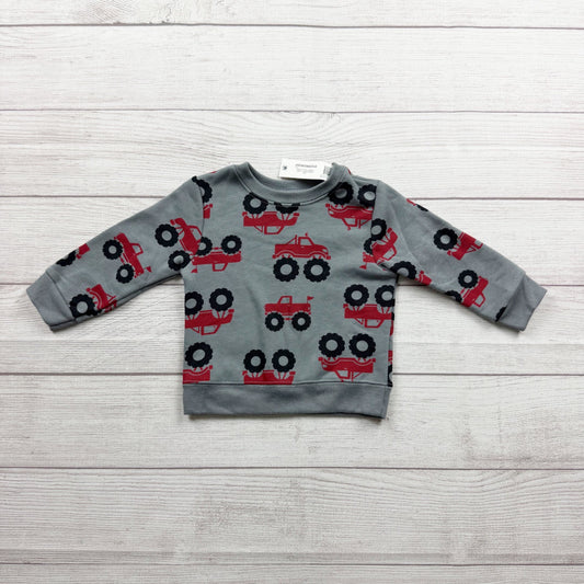 Garanimals Baby Boys Long Sleeve Crewneck Monster Truck Print NWT 9-12 Months