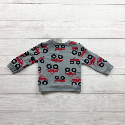 Garanimals Baby Boys Long Sleeve Crewneck Monster Truck Print NWT 9-12 Months