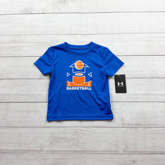 Under Armour Toddler Boys Basketball Graphic T-Shirt Short Sleeve Tee NWT 2T