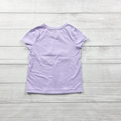 Cat & Jack Girls T-Shirt Purple Back to School Graphic Tee S 6-7