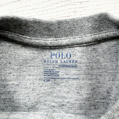 Polo Ralph Lauren Boys Gray Crewneck Sweatshirt “POLO” Logo 6