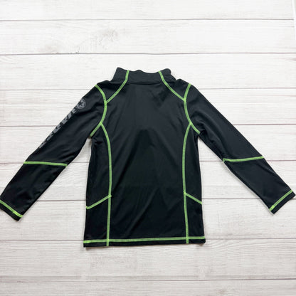 Star Wars Darth Vader Boys Green Stitch Long Sleeve Quarter Zip XL 7X