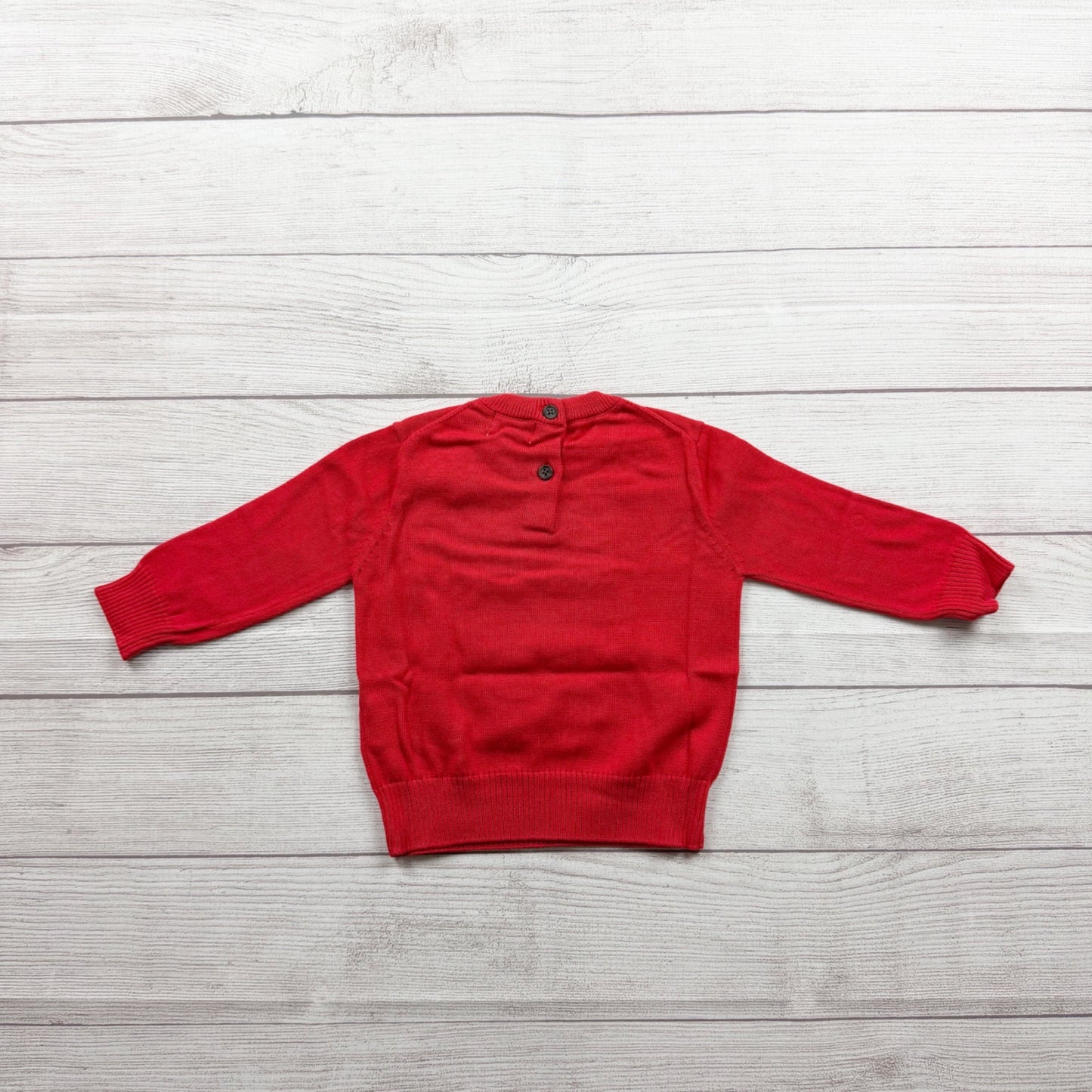 Miles The Label Santa Baby Sweater Organic Cotton Holiday Knit NWT 9-12 Months
