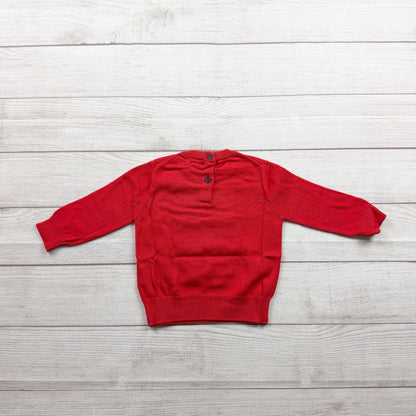 Miles The Label Santa Baby Sweater Organic Cotton Holiday Knit NWT 9-12 Months