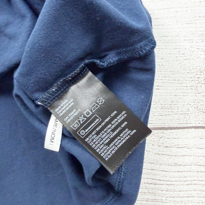 H&M Boys Navy Long Sleeve Big Bro Graphic Tee Cotton Blend 6-8