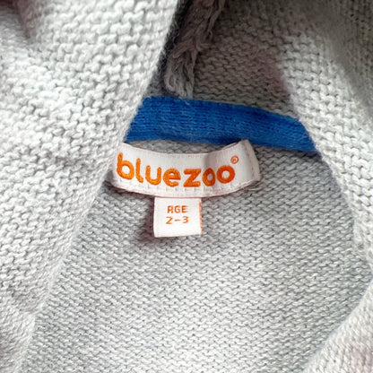 Blue Zoo Toddler Boys Hooded Gray Sweater Big Truck Graphic 2-3