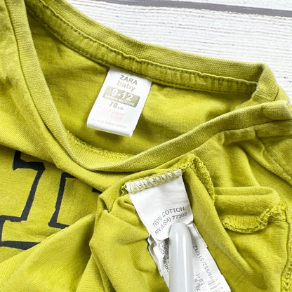 Zara Baby Long Sleeve Graphic Shirt It Boy 9-12 Months