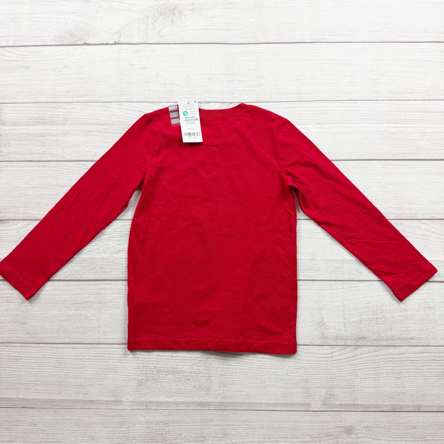Carter's Toddler Red Christmas Shirt "Santa I Can Explain" Long Sleeve NWT 4T