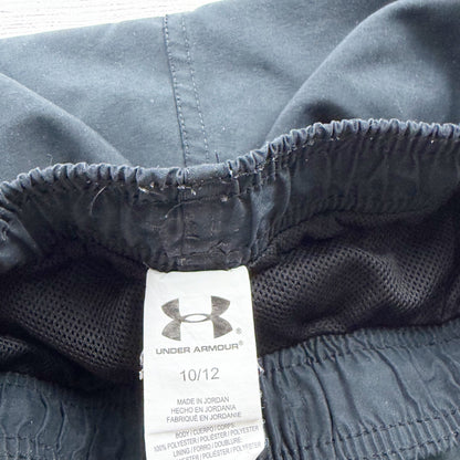 Under Armour Boys Swim Shorts Black Elastic Waistband Mesh Lining 10-12