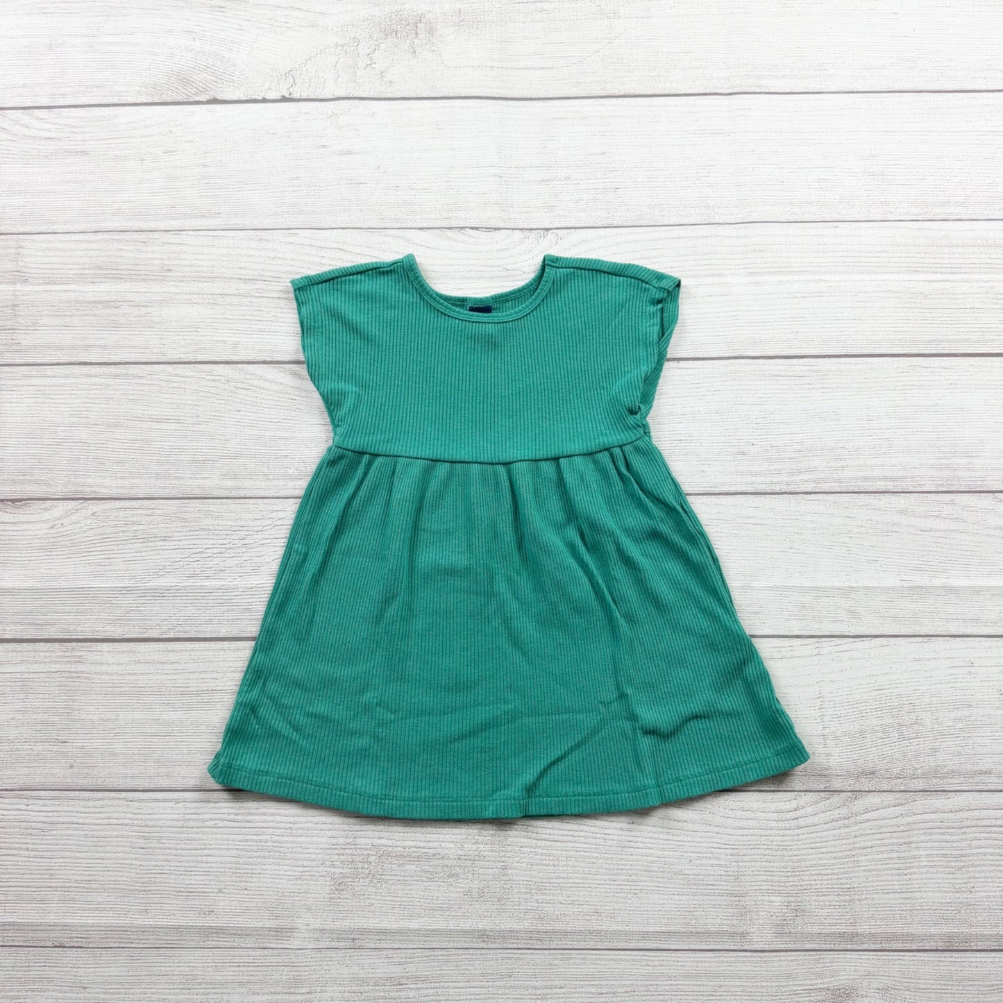 Old Navy Ribbed Knit Dress Toddler Girl Short Sleeve Fit Flare 18-24 Months