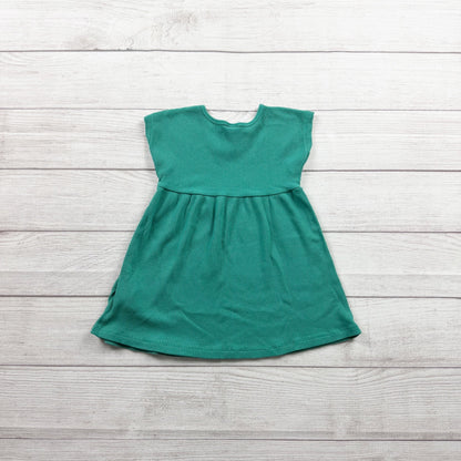 Old Navy Ribbed Knit Dress Toddler Girl Short Sleeve Fit Flare 18-24 Months