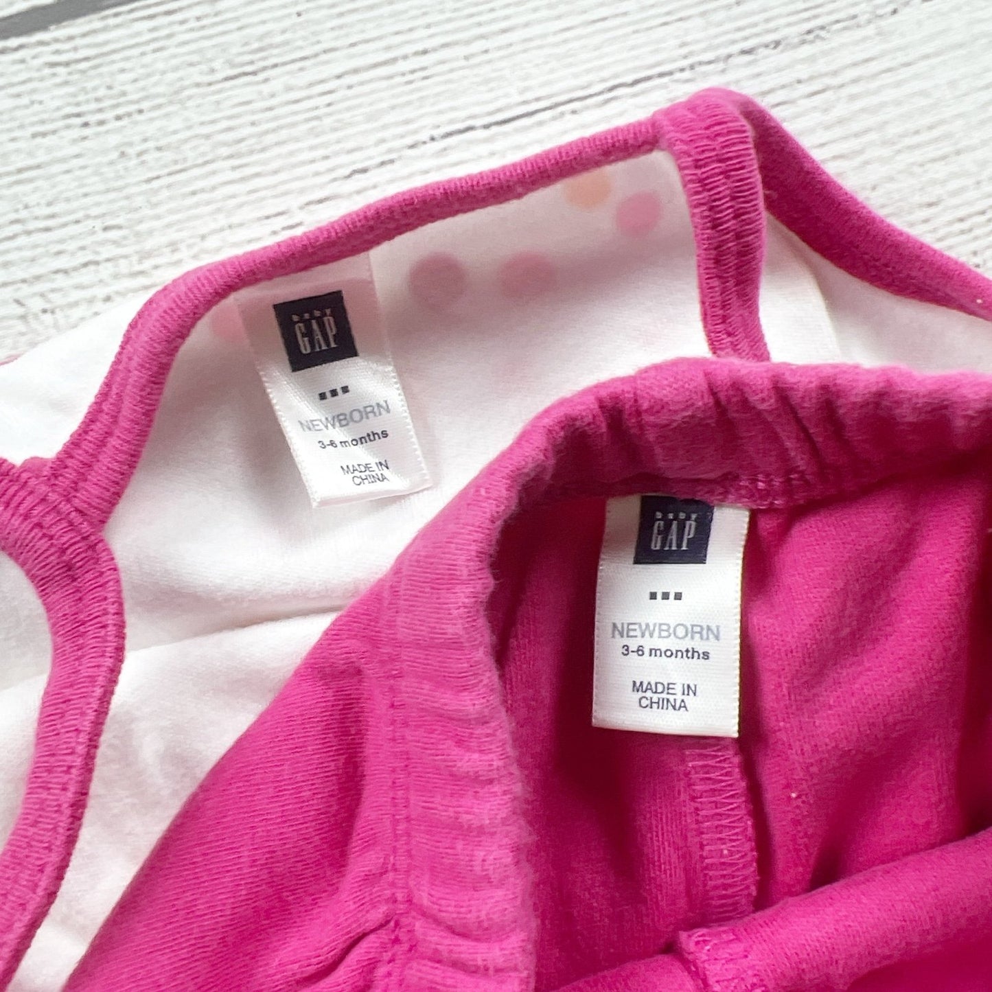 Baby Gap 2 Piece Outfit Set Polka Dot Tank Top + Pink Shorts 3-6 Months