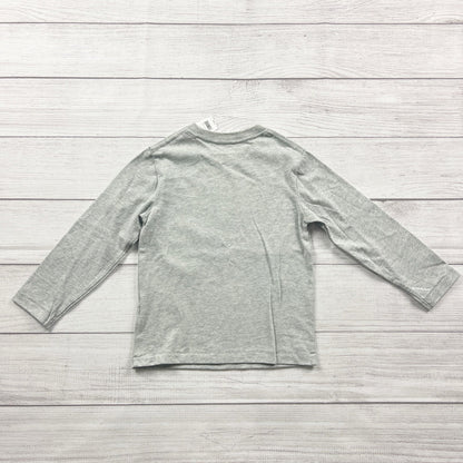 Baby Gap Boys Long Sleeve Shirt Gray Stay Wild Graphic Tee NWT 4T