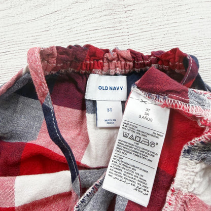 Old Navy Toddler Girls Plaid Button Front Sleeveless Dress 3T