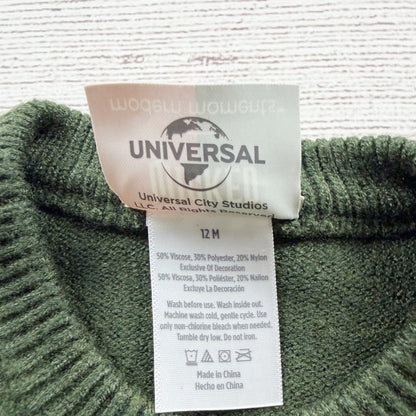 Wicked Universal Destined To Fly Toddler Green Crewneck Sweater 9-12 Months