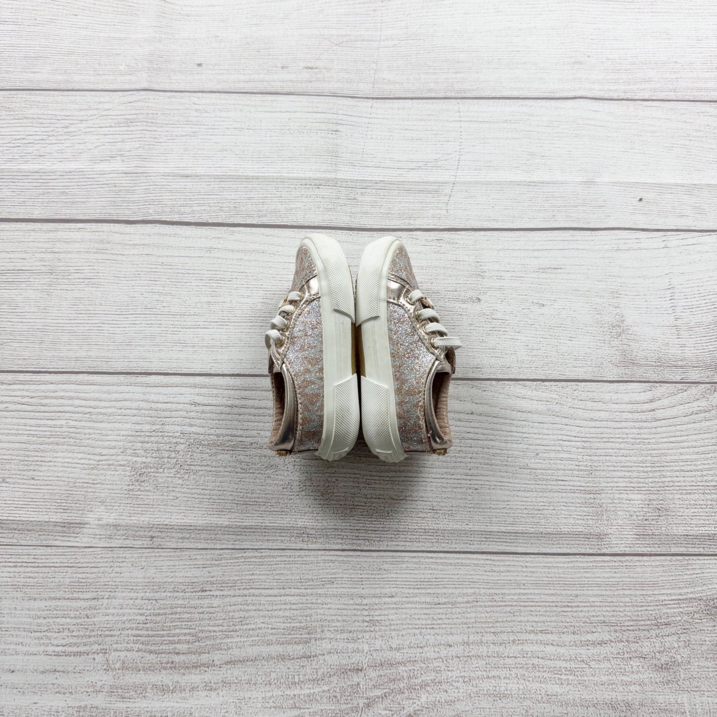 Michael Kors Baby Girl Sneakers Infant Toddler Rose Gold Glitter Fashion Shoes 5