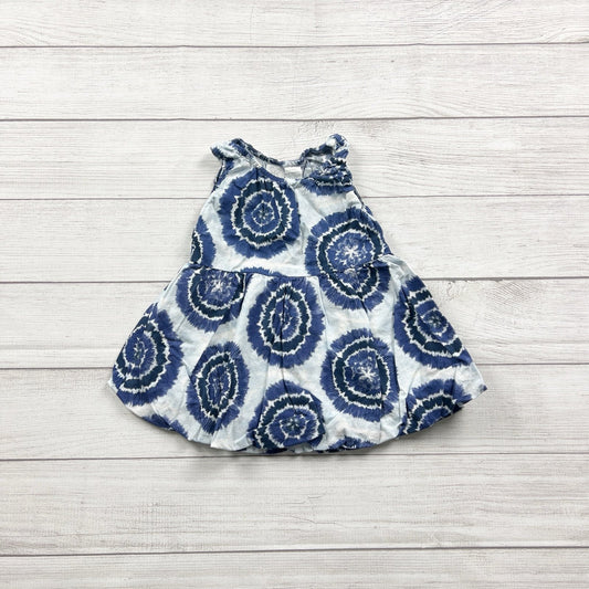 Koala Kids Blue White Tie-Dye Infant Sleeveless Sundress 12-18 Months
