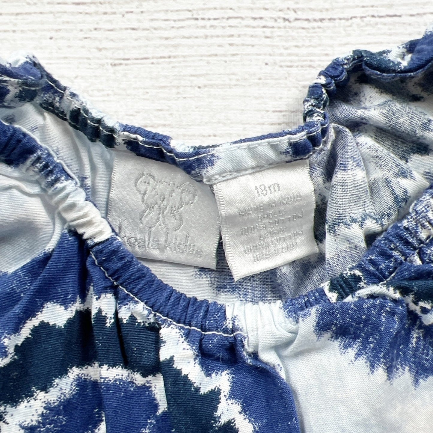 Koala Kids Blue White Tie-Dye Infant Sleeveless Sundress 12-18 Months