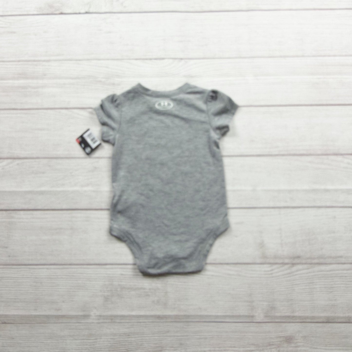 Under Armour Baby "I Wake Up Awesome" Bodysuit Heather Gray NWT 6-9 Months