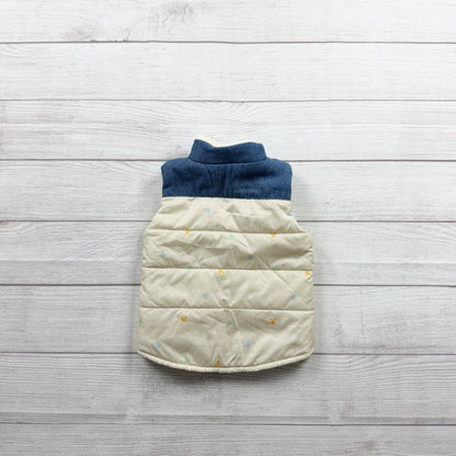 Disney Baby Mickey Puffer Vest Sherpa Lined Zip Up Winter 12-18 Months